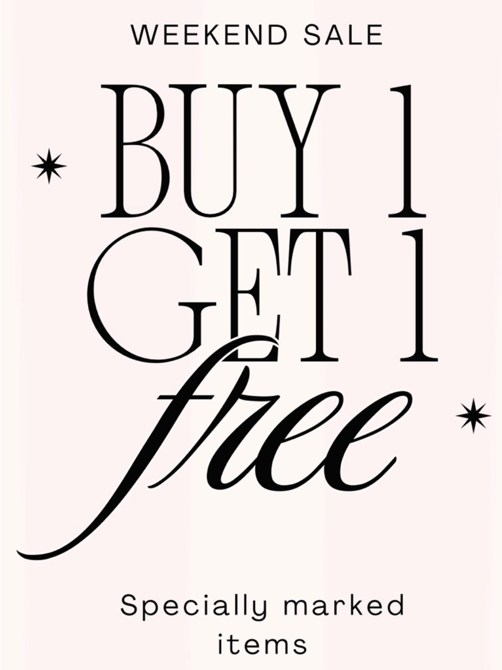 Buy One Get One Free Sale Bundle Sale BOGO FREE
